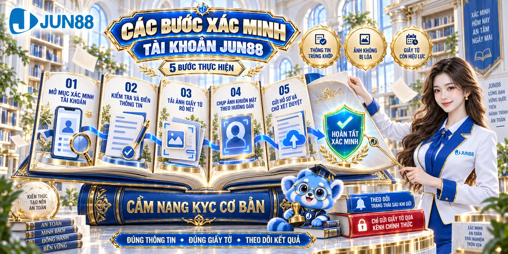 Các Bước Xác Minh Tài Khoản JUN88