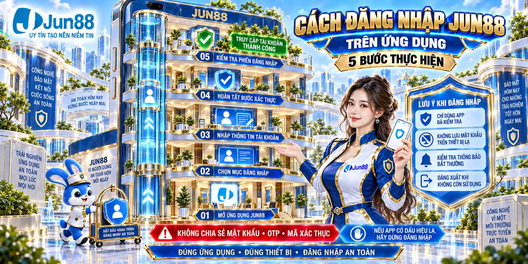 Cách Đăng Nhập JUN88 Trên Ứng Dụng