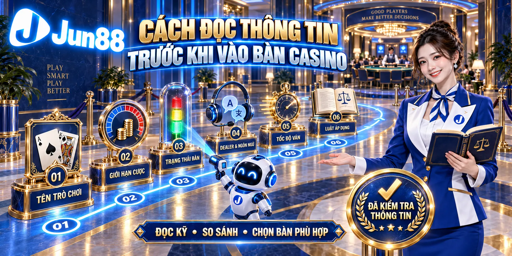 Cách Đọc Thông Tin Trước Khi Vào Bàn Casino