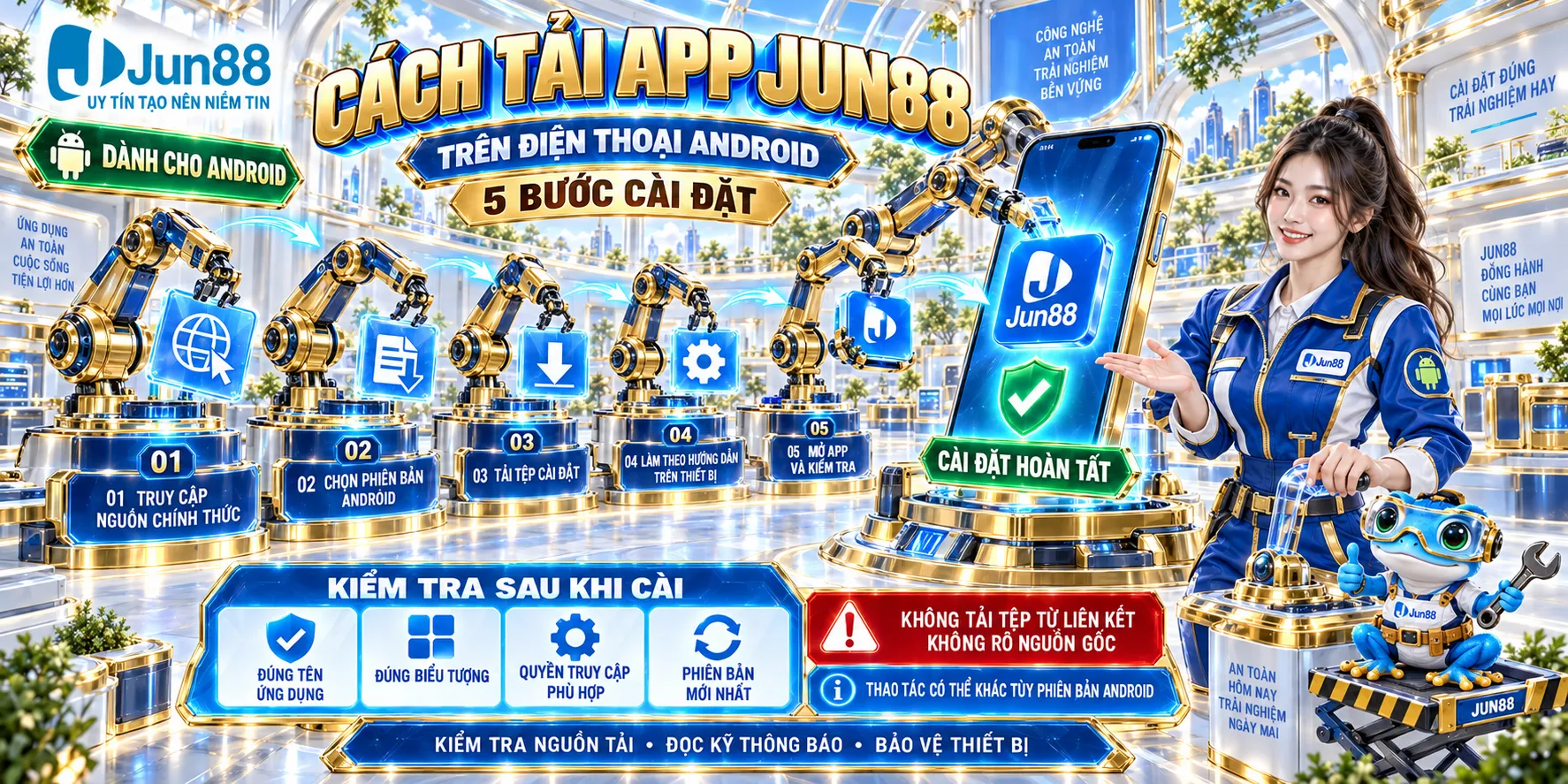 Cách Tải App JUN88 Trên Điện Thoại Android