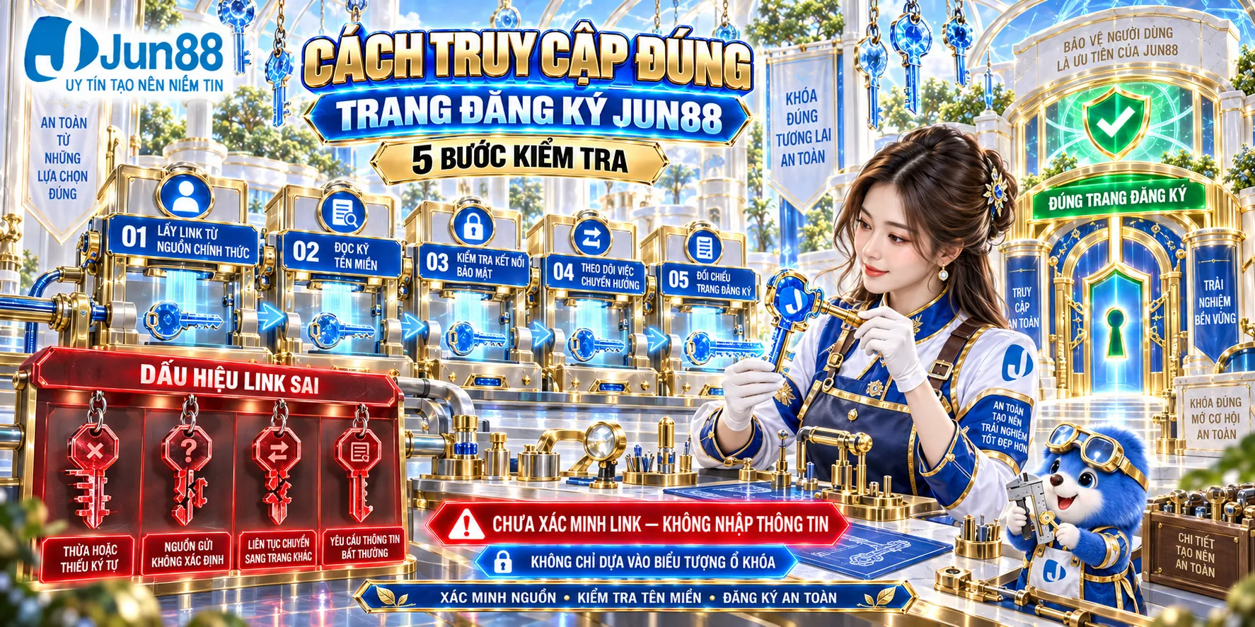 Cách truy cập đúng trang đăng ký JUN88