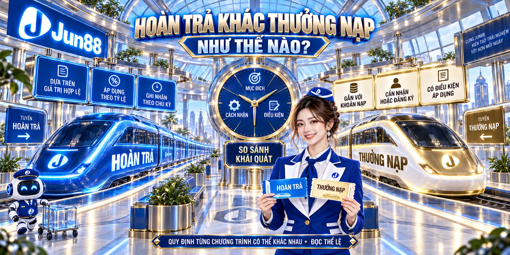 Hoàn trả khác thưởng nạp như thế nào?