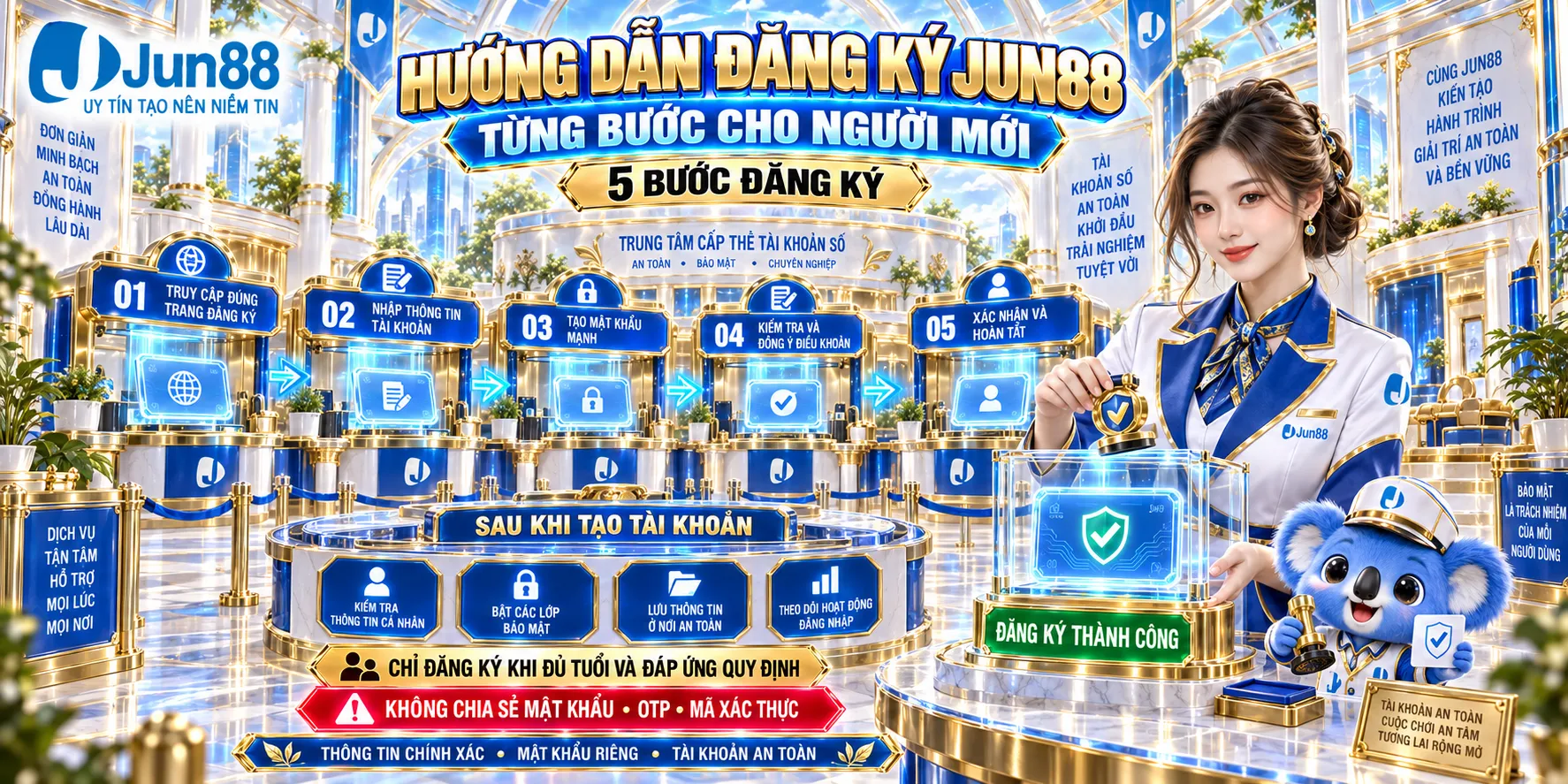 Hướng dẫn đăng ký JUN88 từng bước