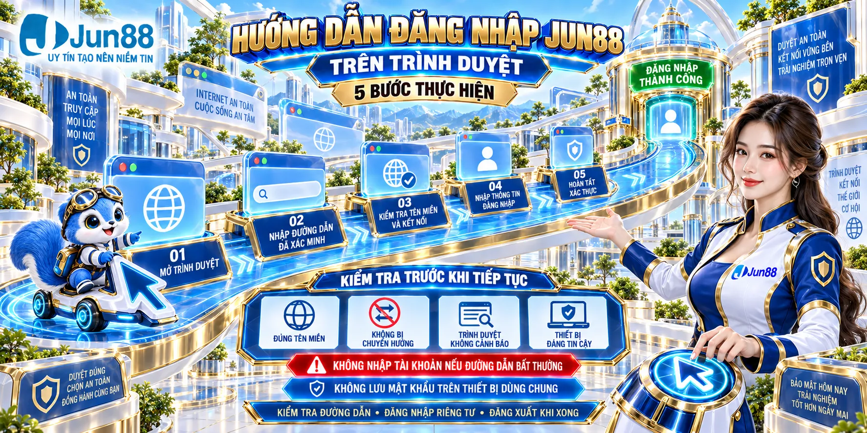 Hướng Dẫn Đăng Nhập JUN88 Trên Trình Duyệt