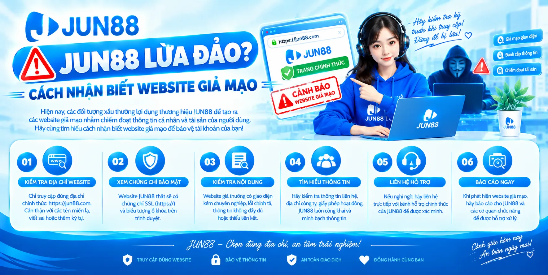JUN88 Lừa Đảo? Cách Nhận Biết Website Giả Mạo