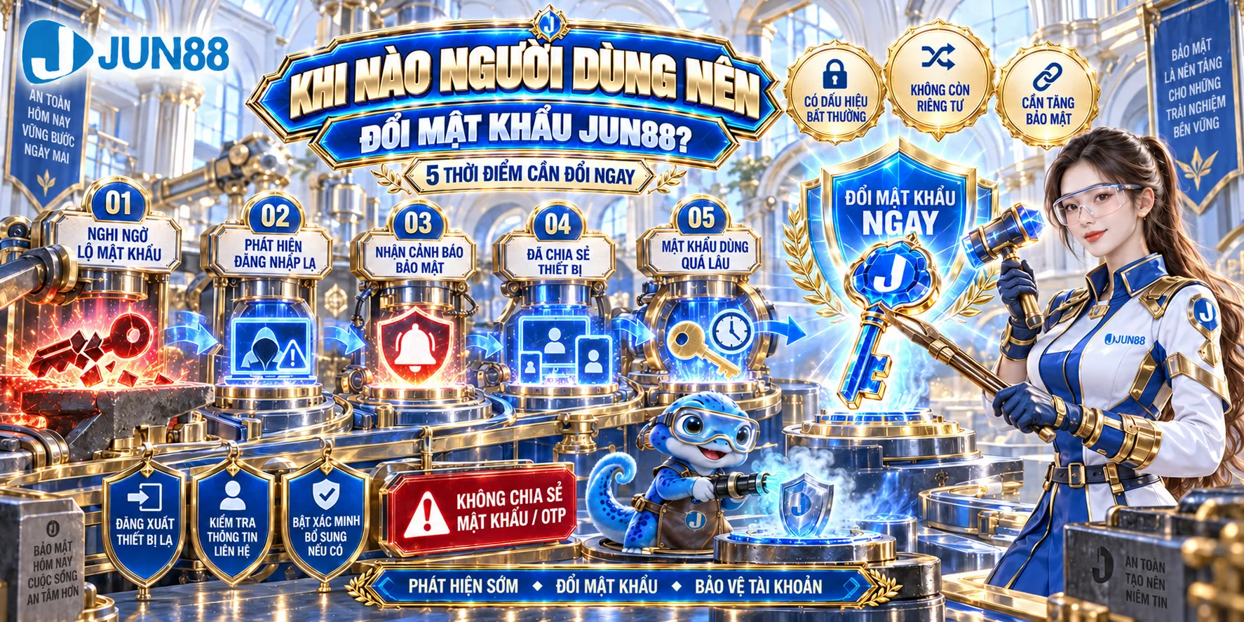 Khi Nào Người Dùng Nên Đổi Mật Khẩu JUN88?