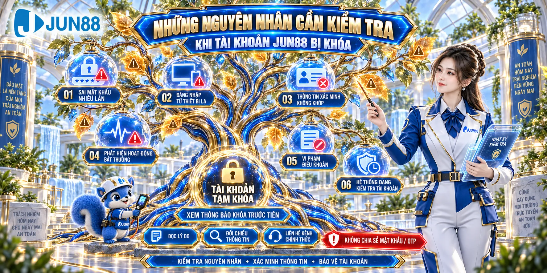 Những nguyên nhân cần kiểm tra khi tài khoản JUN88 bị khóa