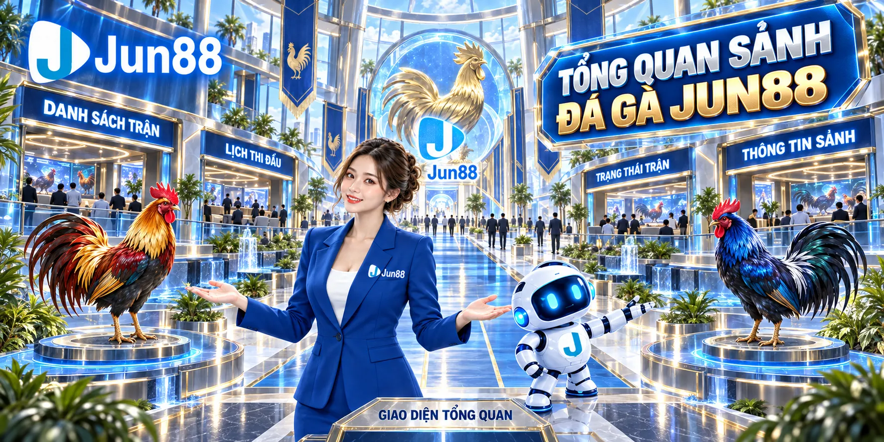 Tổng quan sảnh đá gà JUN88