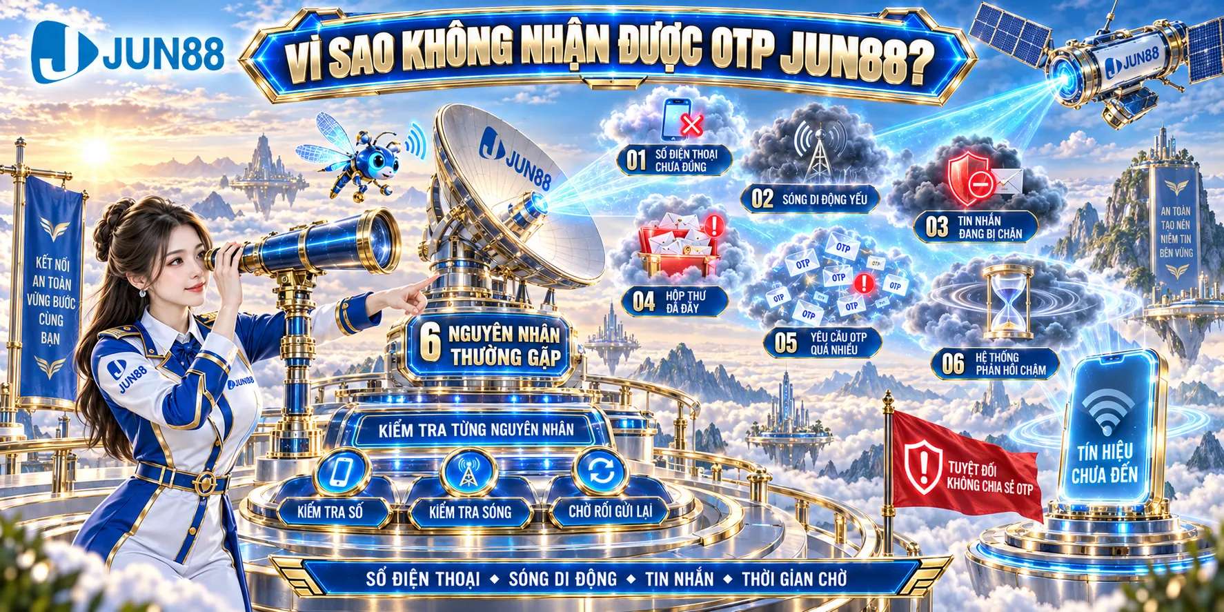 Vì Sao Không Nhận Được OTP JUN88?