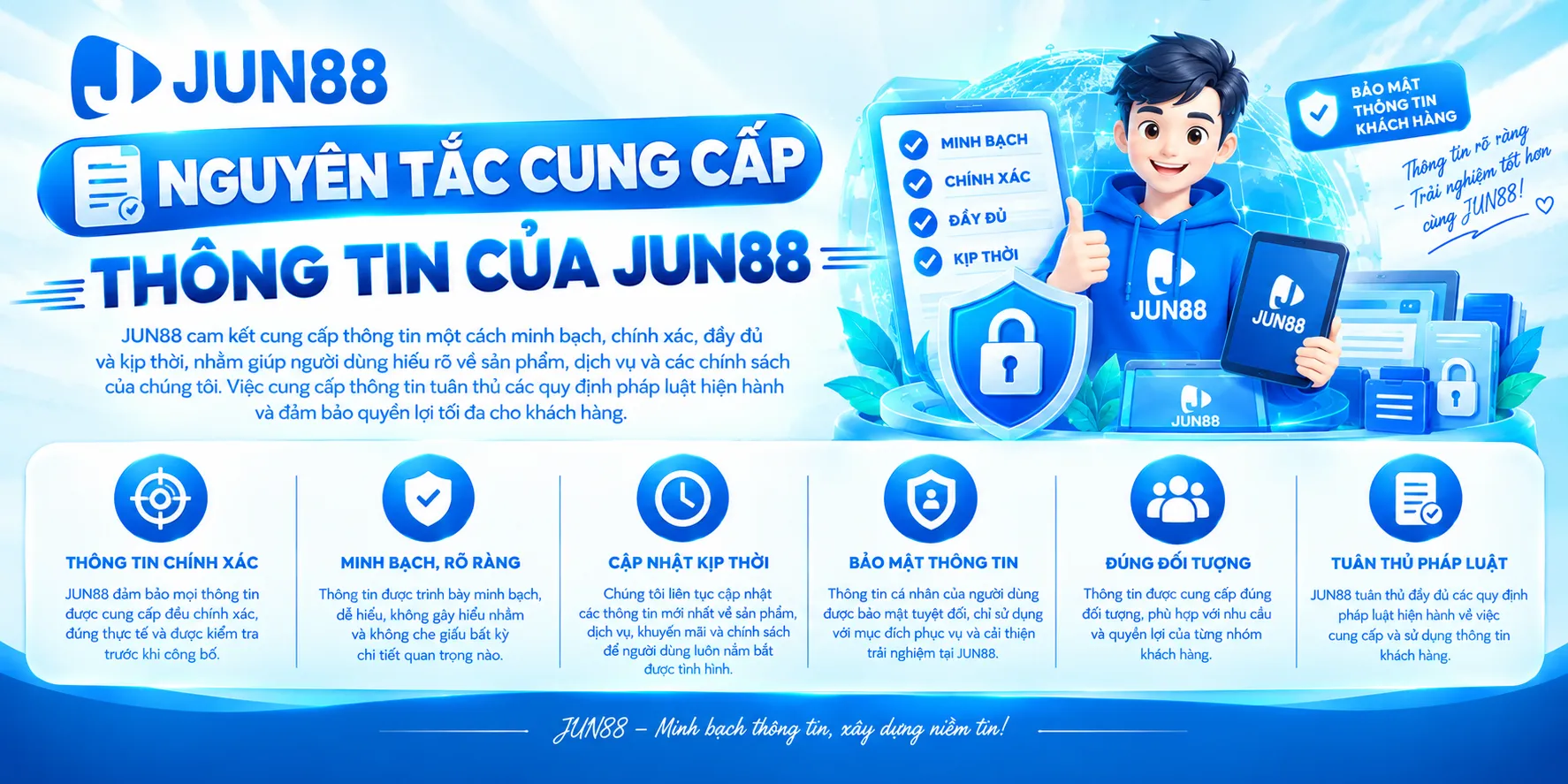 Nguyên Tắc Cung Cấp Thông Tin Của JUN88